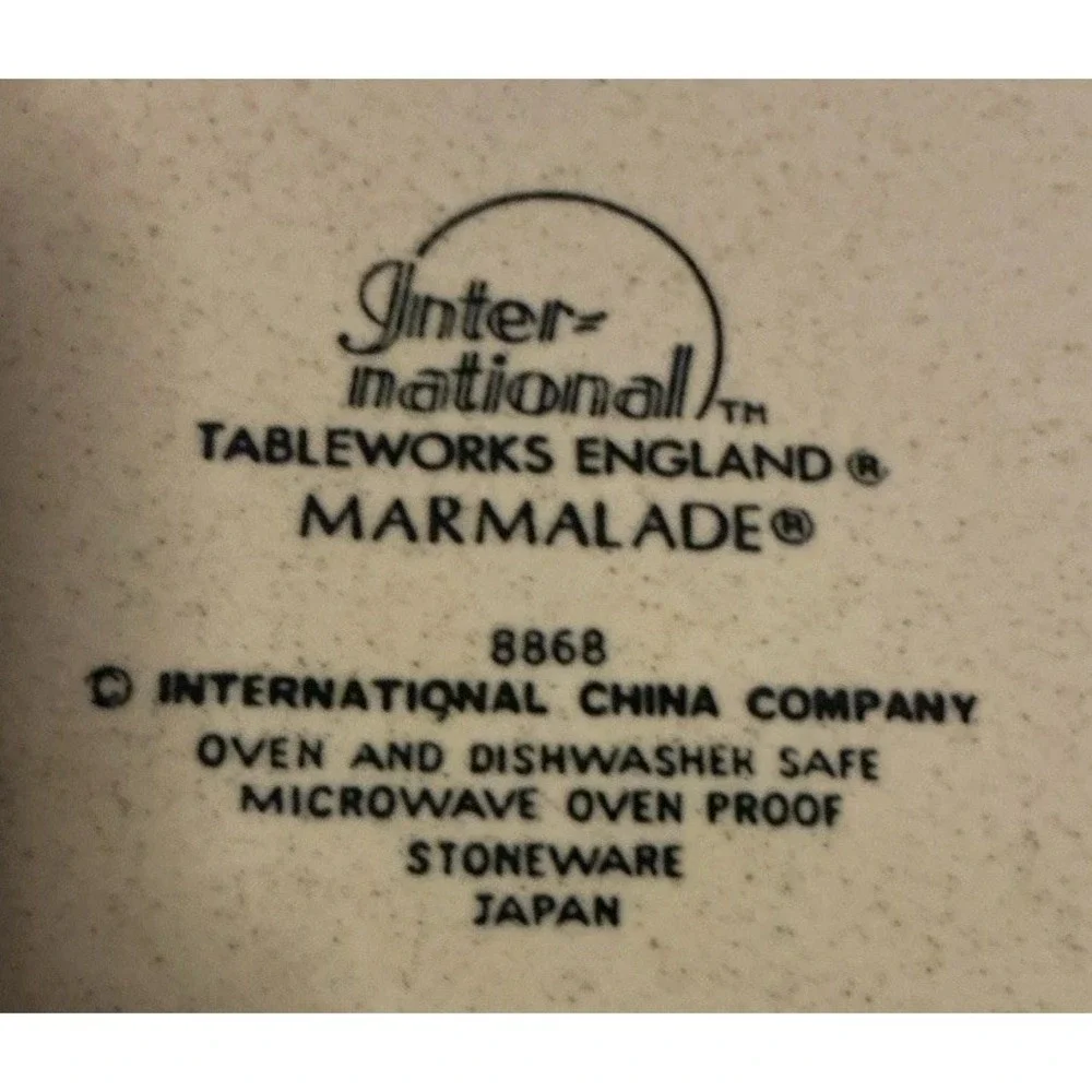 International Tableworks Marmalade Goose Stoneware Salad Plates 7.5